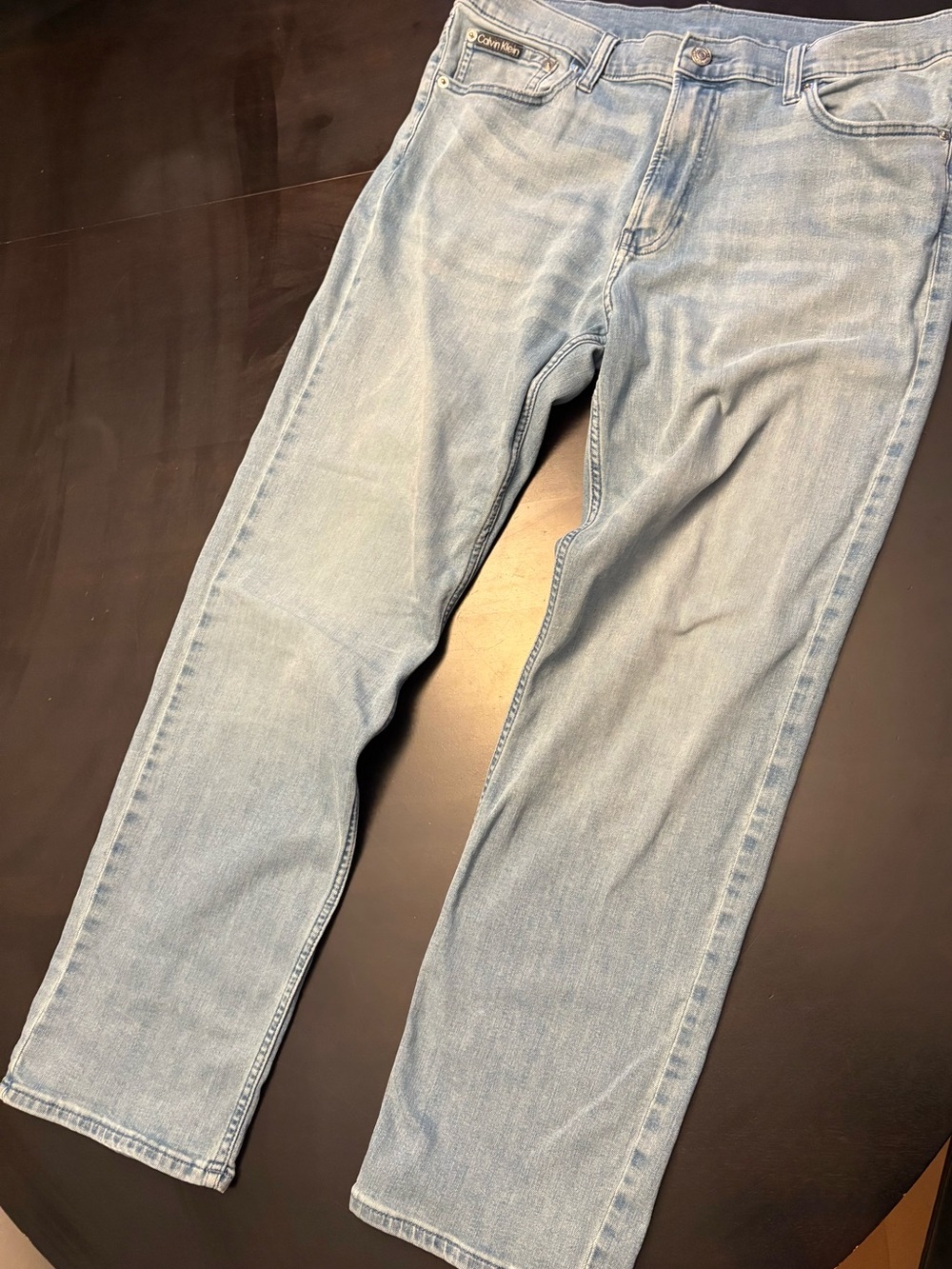 Calvin Klein Light Wash Men’s Straight Jeans 34/30